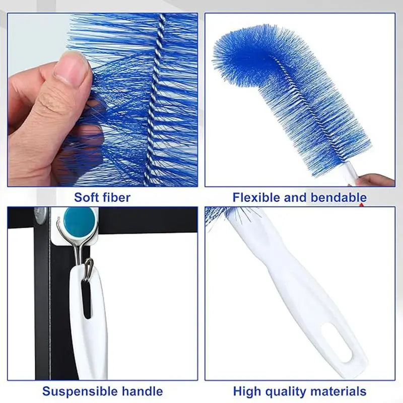 Bendable Fan Cleaner Brush 3-Pack – Reusable Microfiber Duster for Ceiling Fans, Air Vents & More
