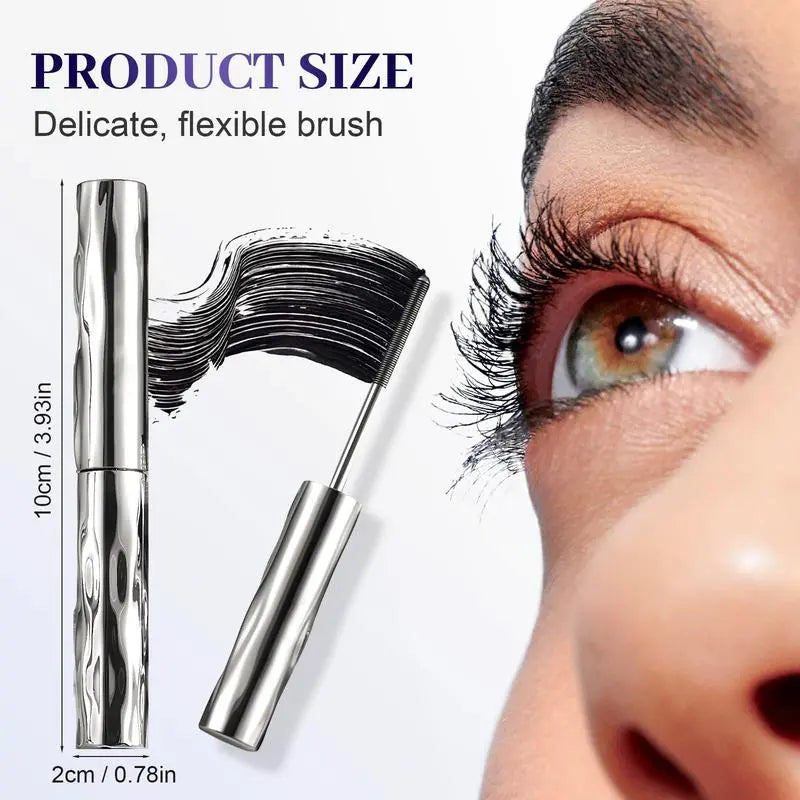 Lengthening and Curling Mascara – Steel Spiral Brush, Waterproof & Smudge-Proof