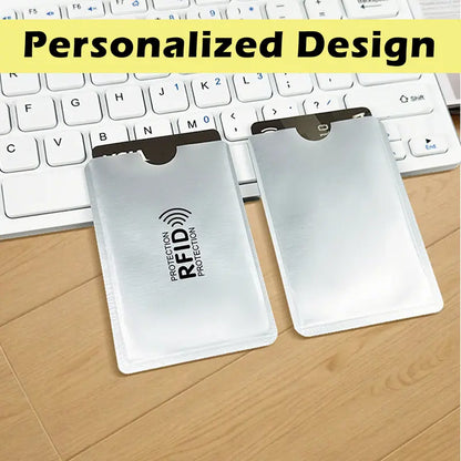 RFID Blocking Card Sleeves – 8-Pack, Anti-Demagnetization & Anti-Skimming, Tinfoil Material, Slim Lightweight, Fits Credit Cards ID & Bank Cards
