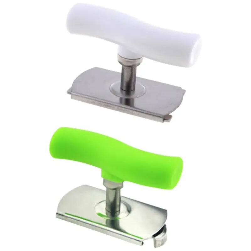 2PCS Stainless Steel Jar Opener – Adjustable, Smooth Edge, Ergonomic Handle, Easy Open Mason Jars & Cans, White + Green