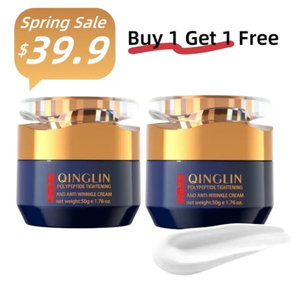 QINGLIN Polypeptide Tightening & Anti-Wrinkle Face Cream – Firms, Lifts & Hydrates 50g