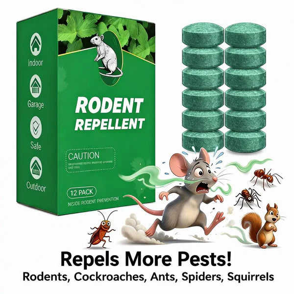 12-Pack Natural Rodent Repellent Balls – Peppermint Oil, Repels Mice Cockroaches Ants Spiders, 90-Day Protection, Safe for Pets & Kids