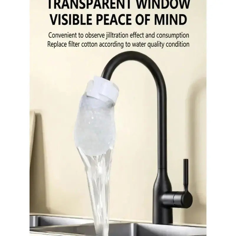 Universal Faucet Filter Bag – High-Density Cotton Water Purifier for Tap, Spring & Well Water, Removes Rust & Impurities