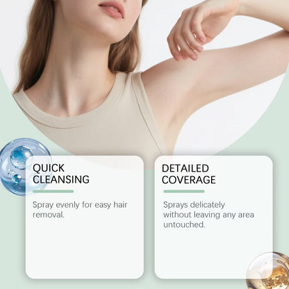 Quick cleansing and detailed coverage spray demonstration