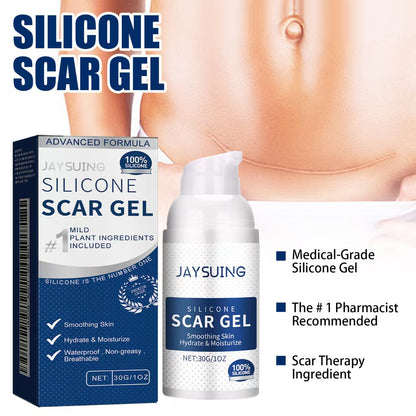 A lightweight, easily absorbed formula that helps smooth and fade surgical and C-section scars; specially designed for skin repair and suitable for beauty, personal care, and body care.