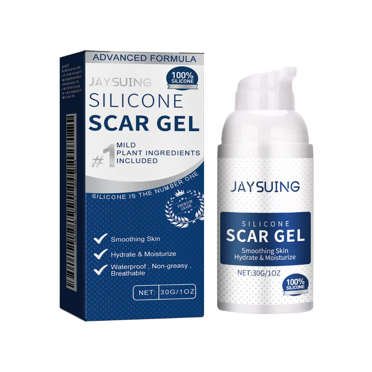 A lightweight, easily absorbed formula that helps smooth and fade surgical and C-section scars; specially designed for skin repair and suitable for beauty, personal care, and body care.