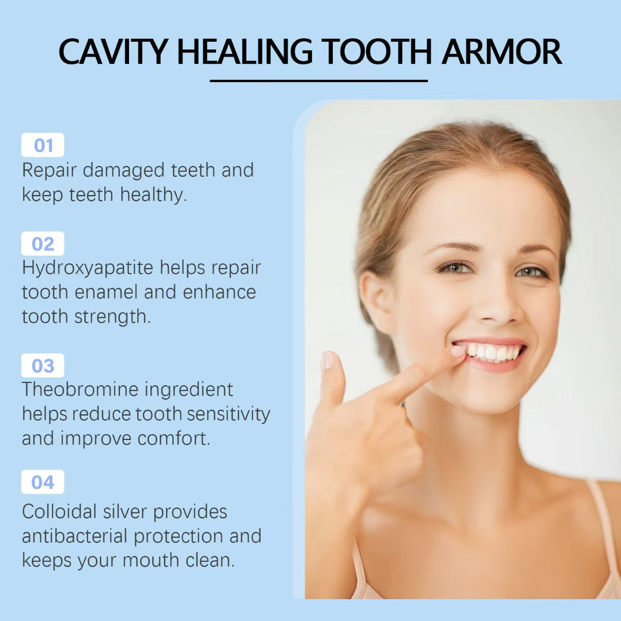 Oralhoe Dental Cavity Healing Tooth Armor – Nano Hydroxyapatite Serum