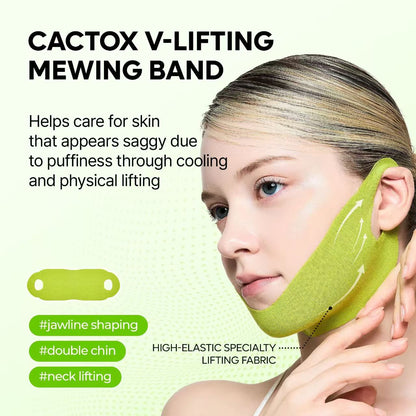 Molinse Cactox Cooling V-Up Mask product box and mask