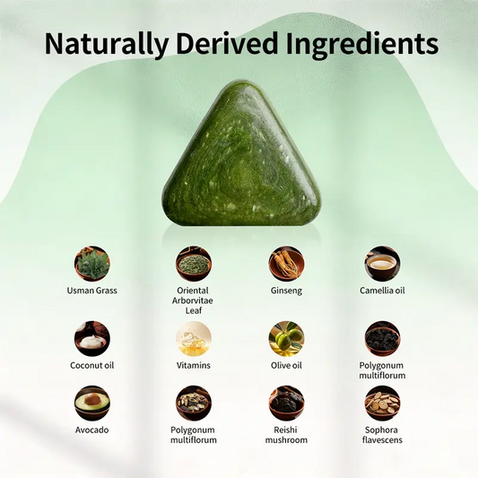 Naturally Derived Ingredients - Usman Grass, Ginseng, Camellia Oil and more