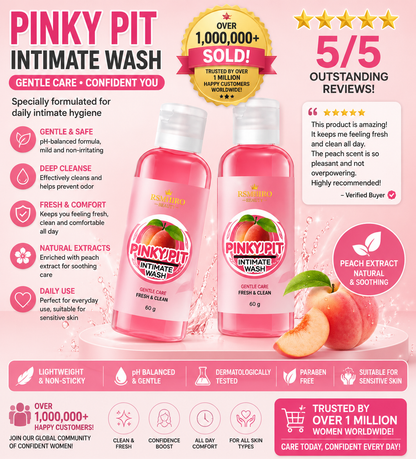 Pinky Pit Intimate Wash — pH-Balanced Cleansing & Antibacterial Formula for Women