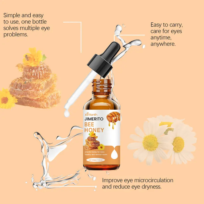 Jimerito Bee Honey Eye Serum — Hydrating & Anti-Fatigue Eye Care, 30ml