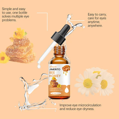 Jimerito Bee Honey Eye Serum — Hydrating & Anti-Fatigue Eye Care, 30ml