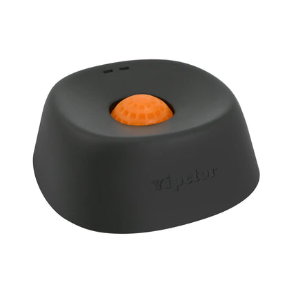 Yipetor Slow Feeder Dog Bowl – Built-in Rolling Ball, No-Spill Liquid Treat & Bone Broth Licking Bowl, All Breeds (Blue / Black / Pink)