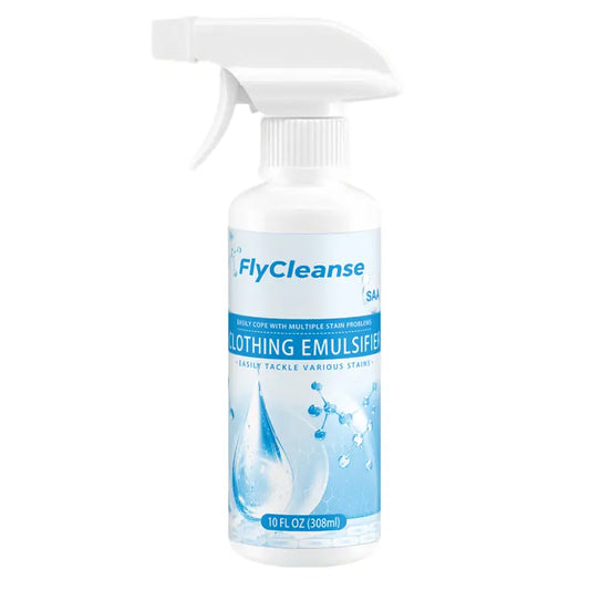FlyCleanse Clothing Emulsifier - Non-Ionic Laundry Pre-Treatment Stain Remover Spray 10 FL OZ