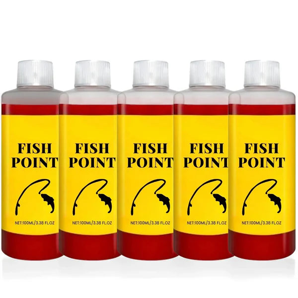 FISH POINT Concentrated Fish Attractant Liquid – 100ml Red Worm Bait Additive, Fast-Acting, Safe for Freshwater Fish Sea Fish & Crustacean