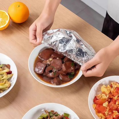 Aluminum Foil Food Insulation Cover – Heat-Retaining Dish Lid for Home Dining Table, 20 PCS (7.87” / 20cm)