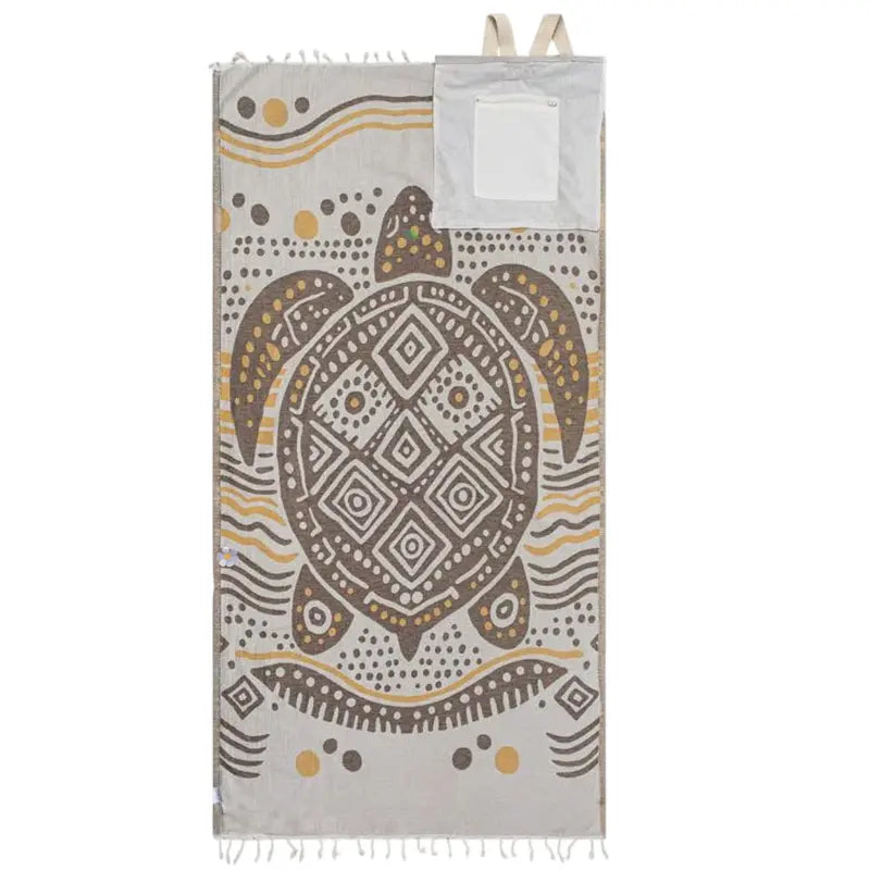 2-in-1 Convertible Beach Towel Bag – Sand-Resistant & Transforms Into Drawstring Backpack