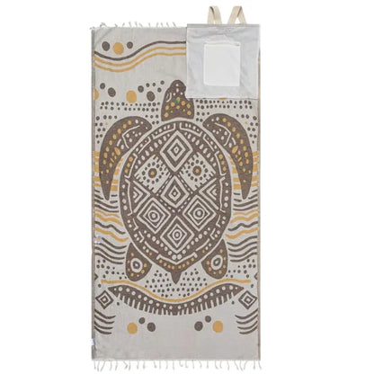 2-in-1 Convertible Beach Towel Bag – Sand-Resistant & Transforms Into Drawstring Backpack