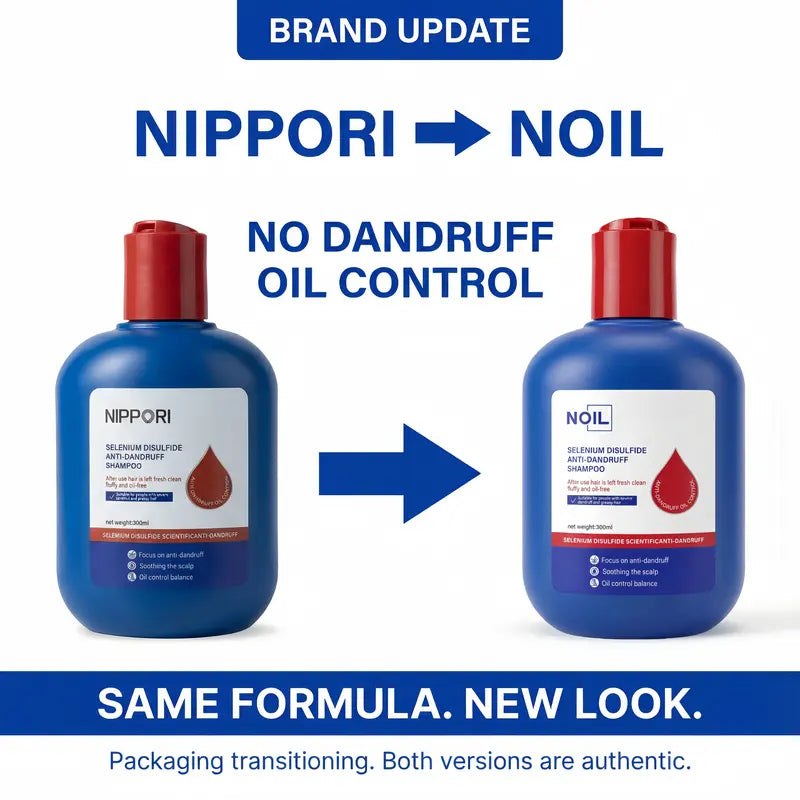 NOIL Selenium Disulfide Shampoo — Anti-Dandruff, Oil Control & Anti-Itch, 300ml