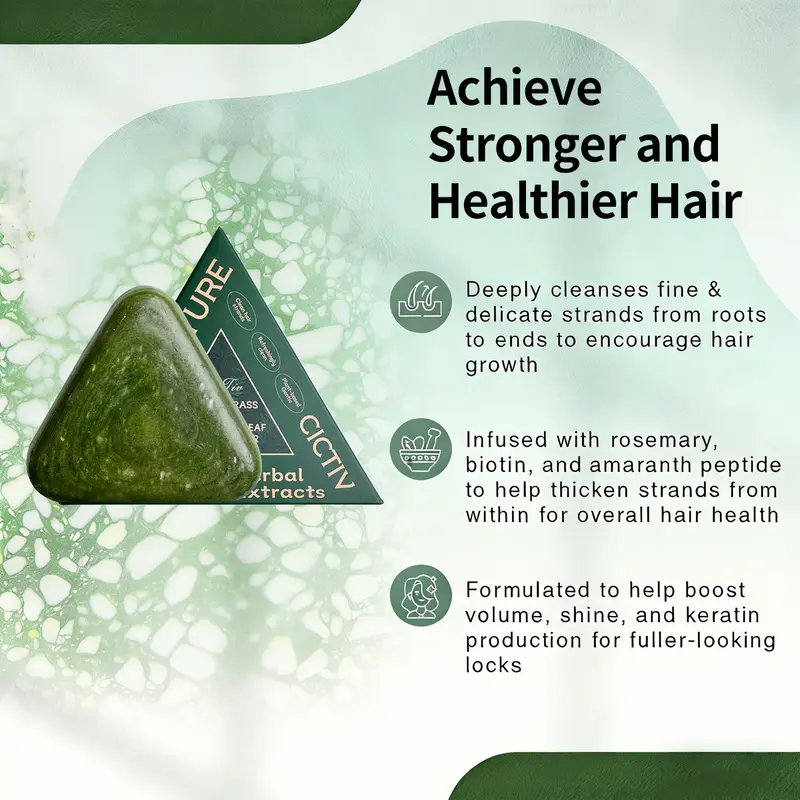 Achieve Stronger and Healthier Hair - CICTIV Shampoo Bar benefits