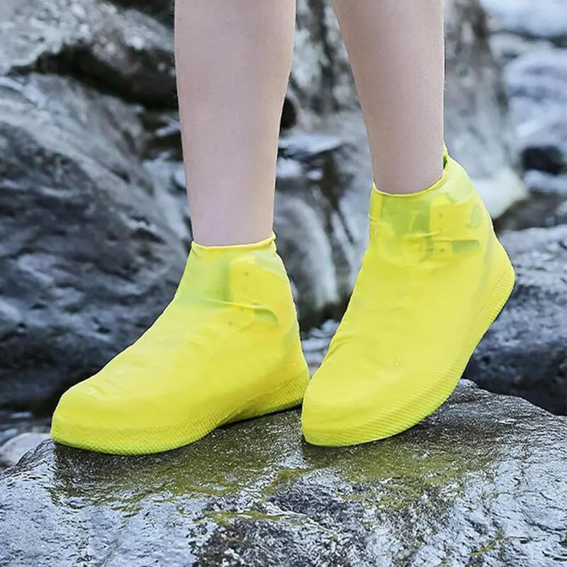 Latex Waterproof Shoe Covers – Reusable, Thickened & Wear-Resistant, Waterproof Dustproof, 3 Sizes, for Travel Riding & Outdoor Use | Father’s Day Gift