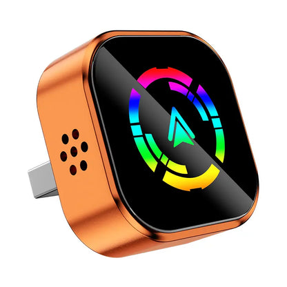 YURNLV Wireless CarPlay Adapter – Plug & Play, Auto Connect, Bluetooth 5.0 & Dual-Band Wi-Fi, Compatible with iPhone & Android