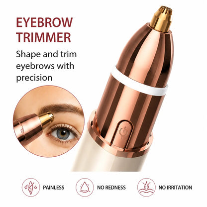 OANVA 2 in 1 facial & eyebrow hair trimmer for Women, Rechargeable Face Razor, Lip & Peach Fuzz Remover, Precision Eyebrow Shaper, Portable Painless Hair Removal Tool.SummerWins  DealsForYouDays,father'sdaygifts,summerhairstyles
