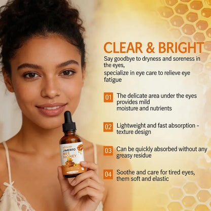 Jimerito Bee Honey Eye Serum — Hydrating & Anti-Fatigue Eye Care, 30ml