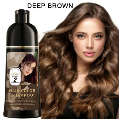 Amococo Hair Color Shampoo – 3-in-1 Quick Hair Dye with Plant Extracts, Fruity Aroma, Long-Lasting Color 500ml