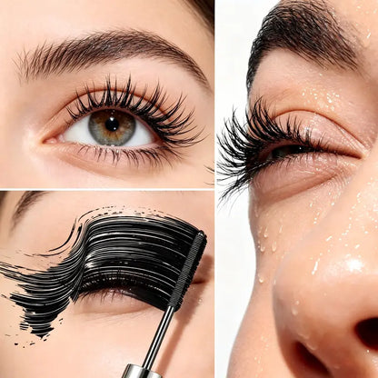 Lengthening and Curling Mascara – Steel Spiral Brush, Waterproof & Smudge-Proof