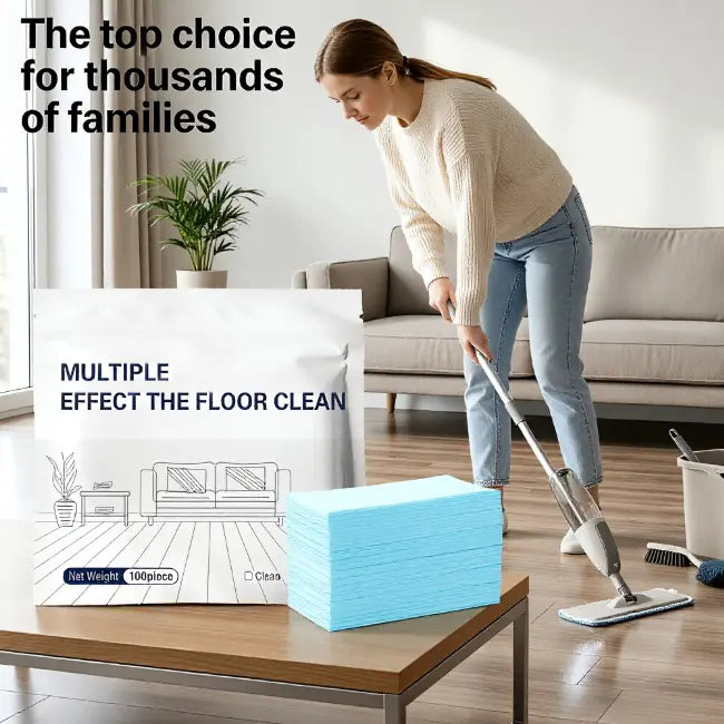 100 Piece Floor Cleaning Tablets – Multi-Surface Cleaner for Hardwood, Laminate, Tile & RV Walls