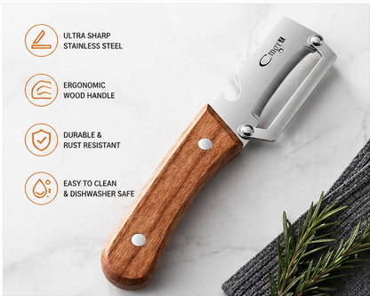 2PCS 2-in-1 Fruit & Veggie Peeler with Bottle Opener