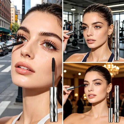 Lengthening and Curling Mascara – Steel Spiral Brush, Waterproof & Smudge-Proof