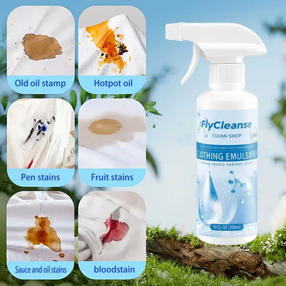 FlyCleanse Clothing Emulsifier - Non-Ionic Laundry Pre-Treatment Stain Remover Spray 10 FL OZ