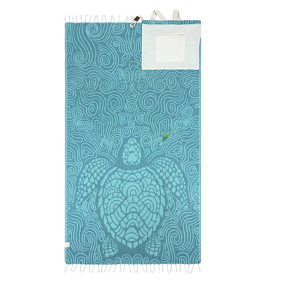 2-in-1 Convertible Beach Towel Bag – Sand-Resistant & Transforms Into Drawstring Backpack