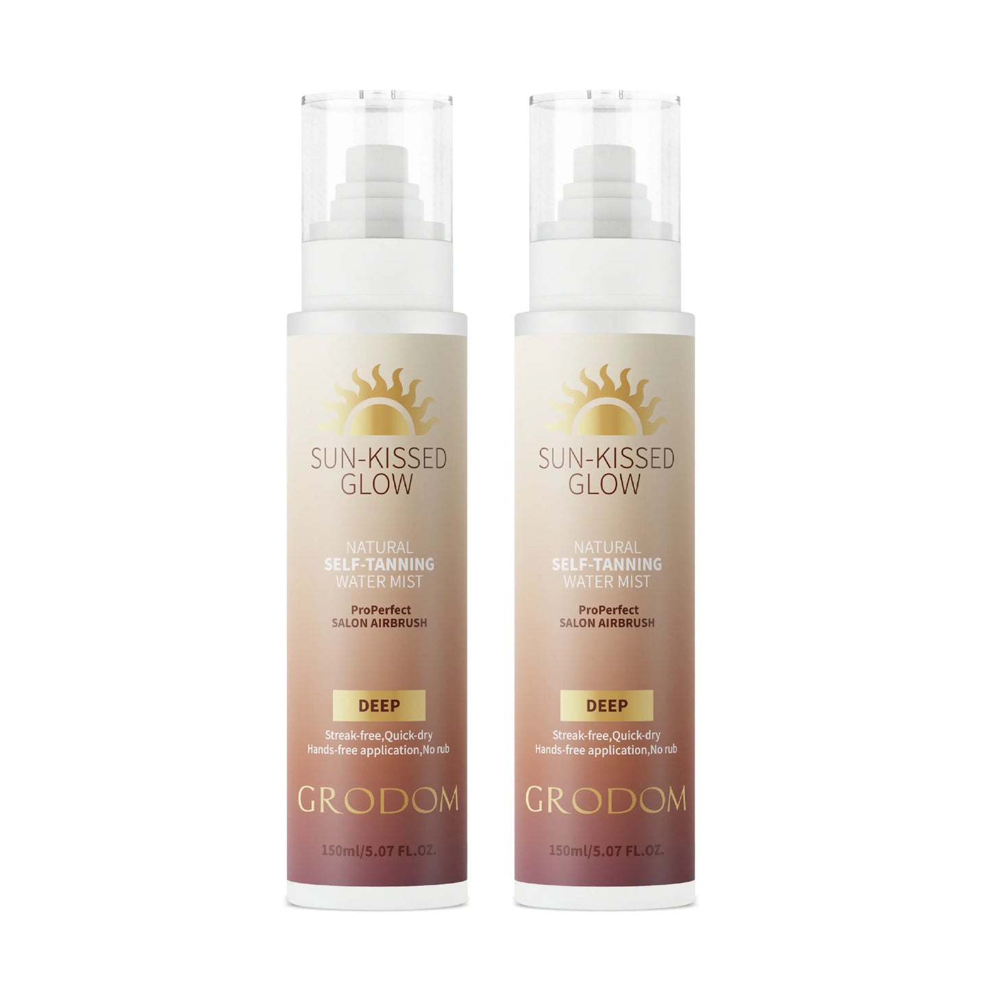 GRODOM Sun-Kissed Glow Natural Self-Tanning Water Mist – Deep